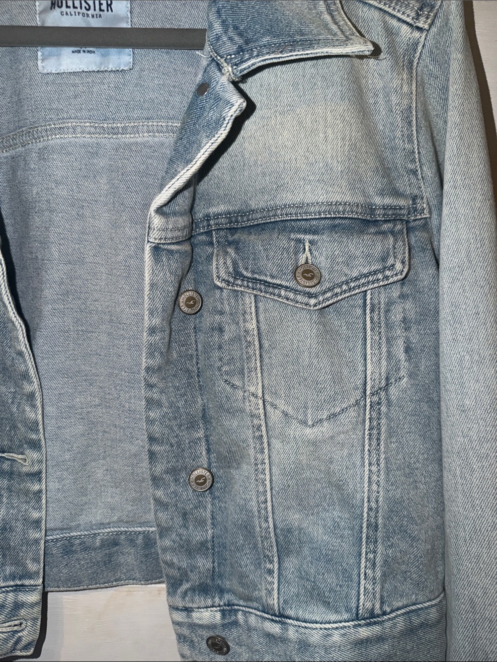 Hollister Light Blue Denim Jacket - Women's M - Picture 3 of 4